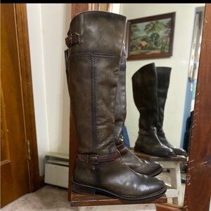 Gianni Bini Tall Riding Boots Womens Leather Size 8